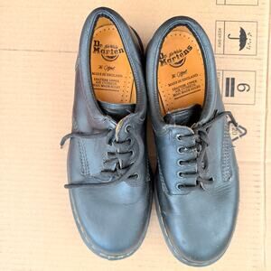 Dr Martens The Original Classic Oxford Mens 9 Black Shoes Vintage Y2K